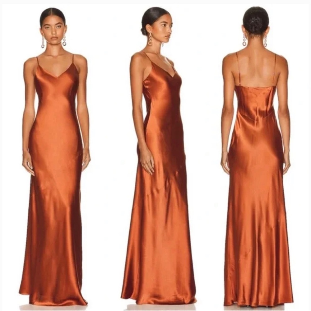 Serita Maxi Bias Dress in Auburn
L'AGENCE, Size 6